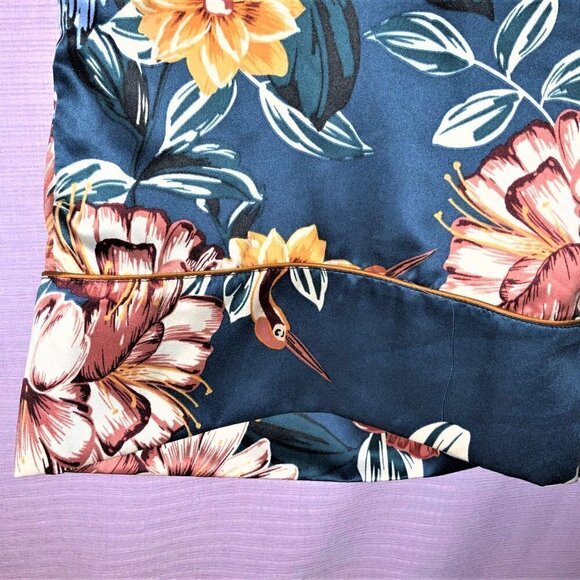 New Without Tags Ella Size Medium Tropic Gaucho Pants Like Silk - Picture 3 of 9